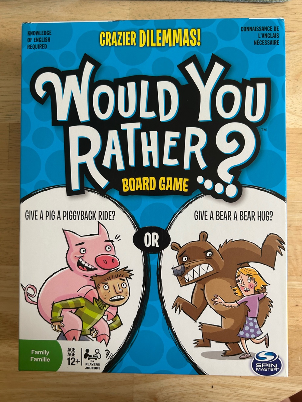 Spin Master Would You Rather? Board Game - Blue
